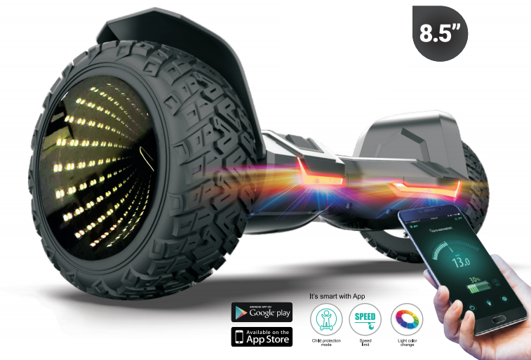 G2 WARRIOR PRO LED 8.5" All Terrain Off Road Hoverboard Segway