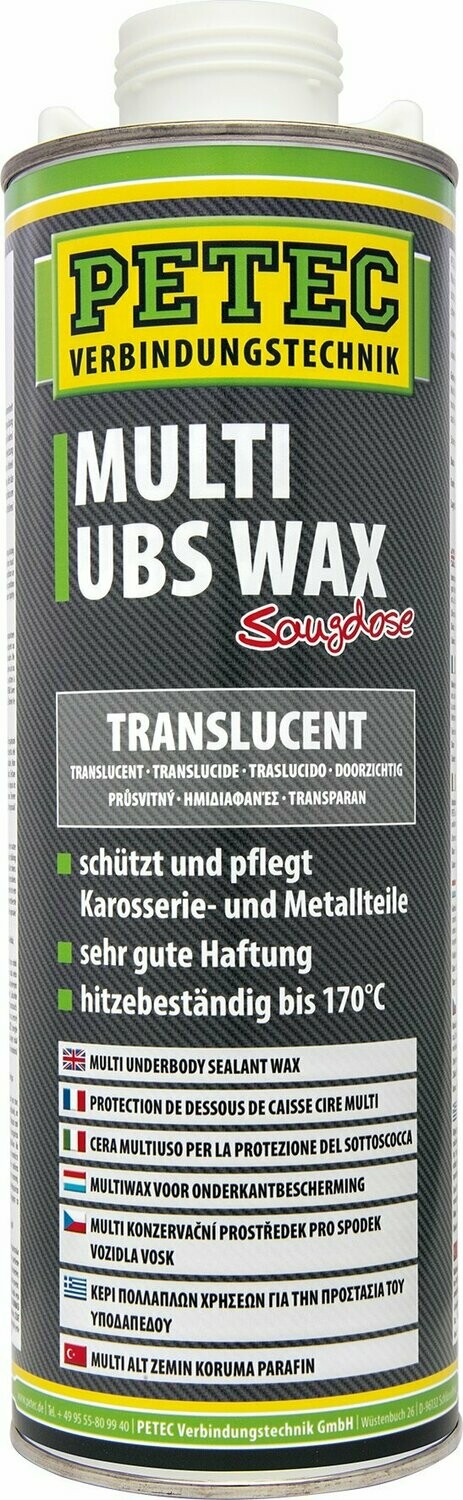 Petec Multi UBS-Wax Spray Trasparente 500ml – Protezione Anticorrosione Auto - 2