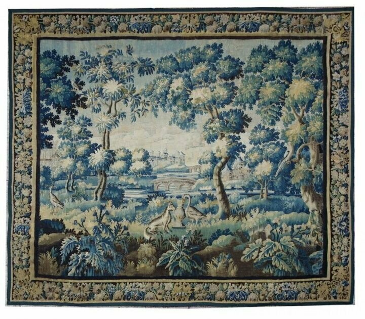 Tapisserie romantique française d'Aubusson de la fin du XIXe siècle inspirée par