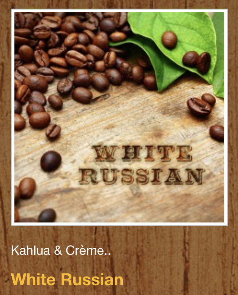 White Russian Coffee Store Don't Spill the Beans Coffee Shops