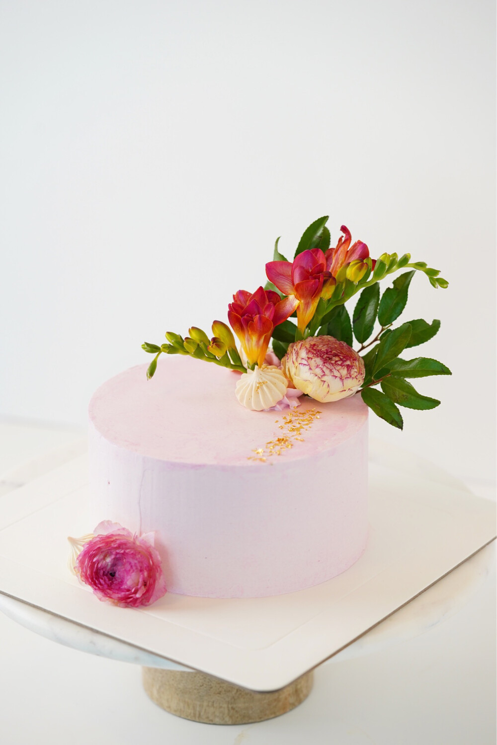 Fresh Flower Buttercream Cake