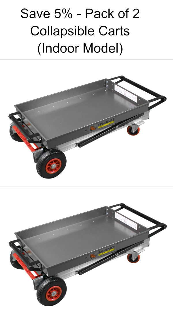 Collapsible Cart (Indoor Model) (Pack of 2) (Save 5) Store
