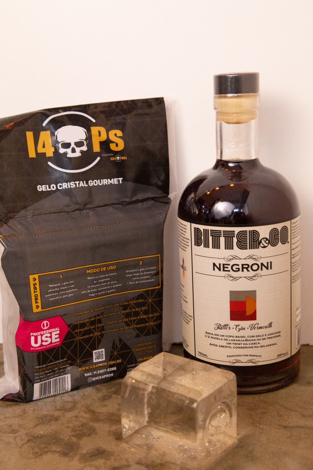 FRETE GRÁTIS Negroni Bitter&Co. + 8 cubos Gelo Gourmet