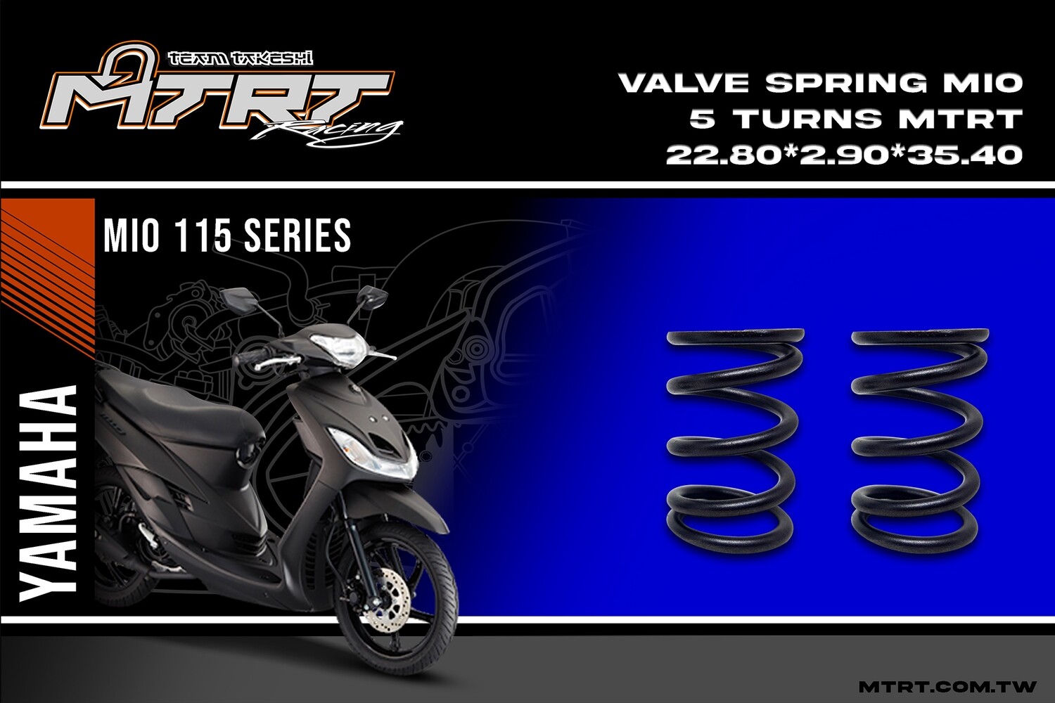 VALVE SPRING MIO 5 TURNS MTRT