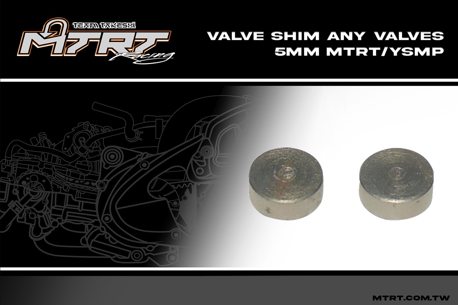 VALVE SHIM ANY VALVES 5mm MTRT/YSMP