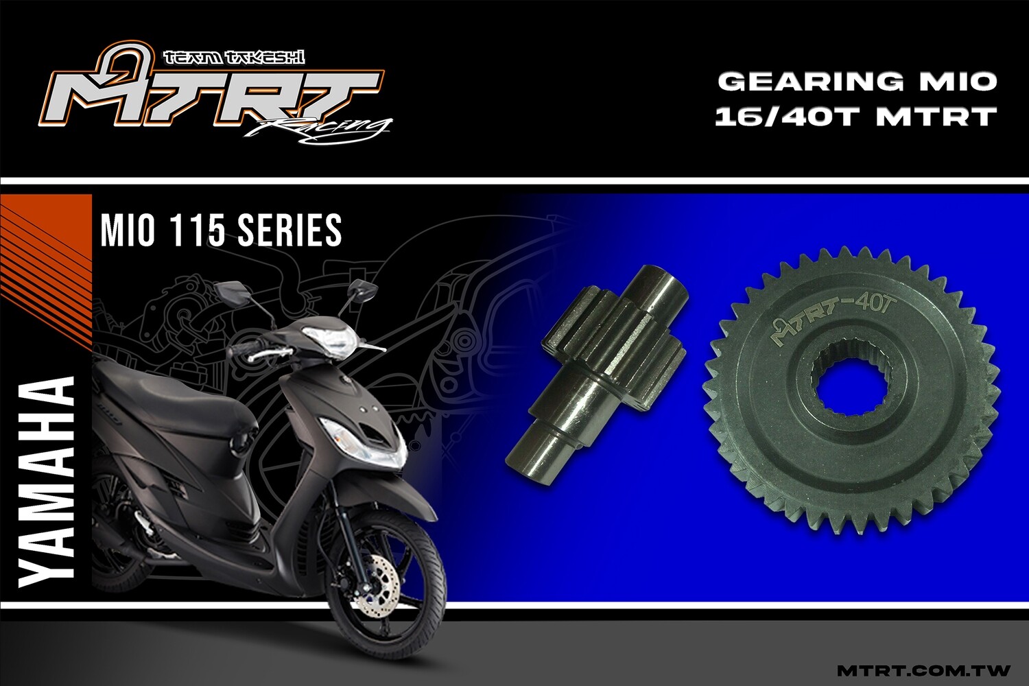 GEARING MIO 16/40T MTRT