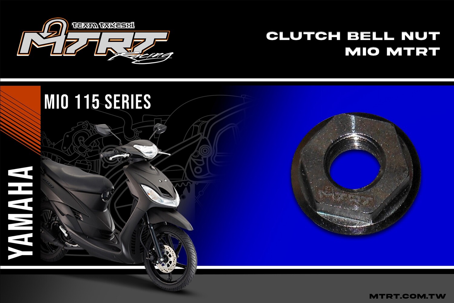CLUTCH BELL NUT MIO MTRT M10