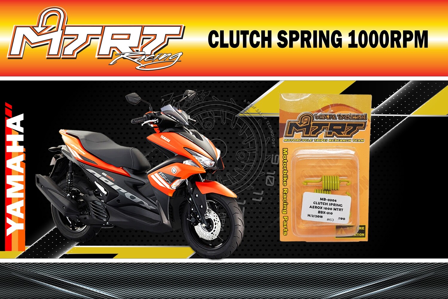MTRT CLUTCH SPRING AEROX 1000rpm