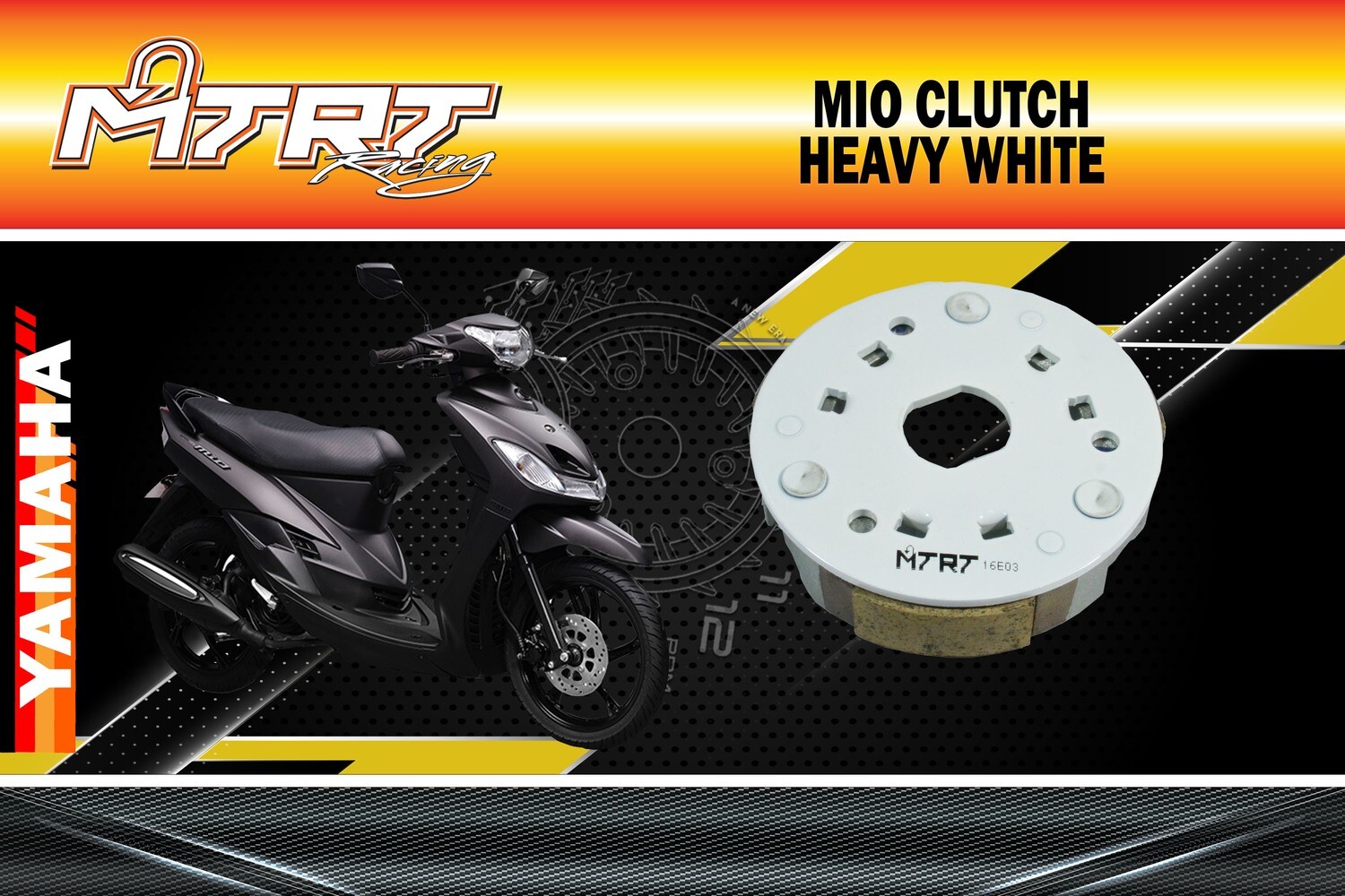 MIO CLUTCH HEAVY WHITE MTRT