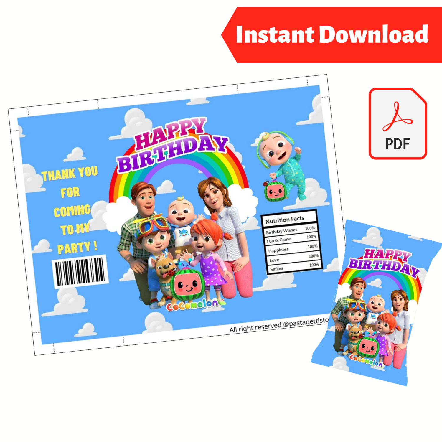 Chip Bag Wrapper Printable