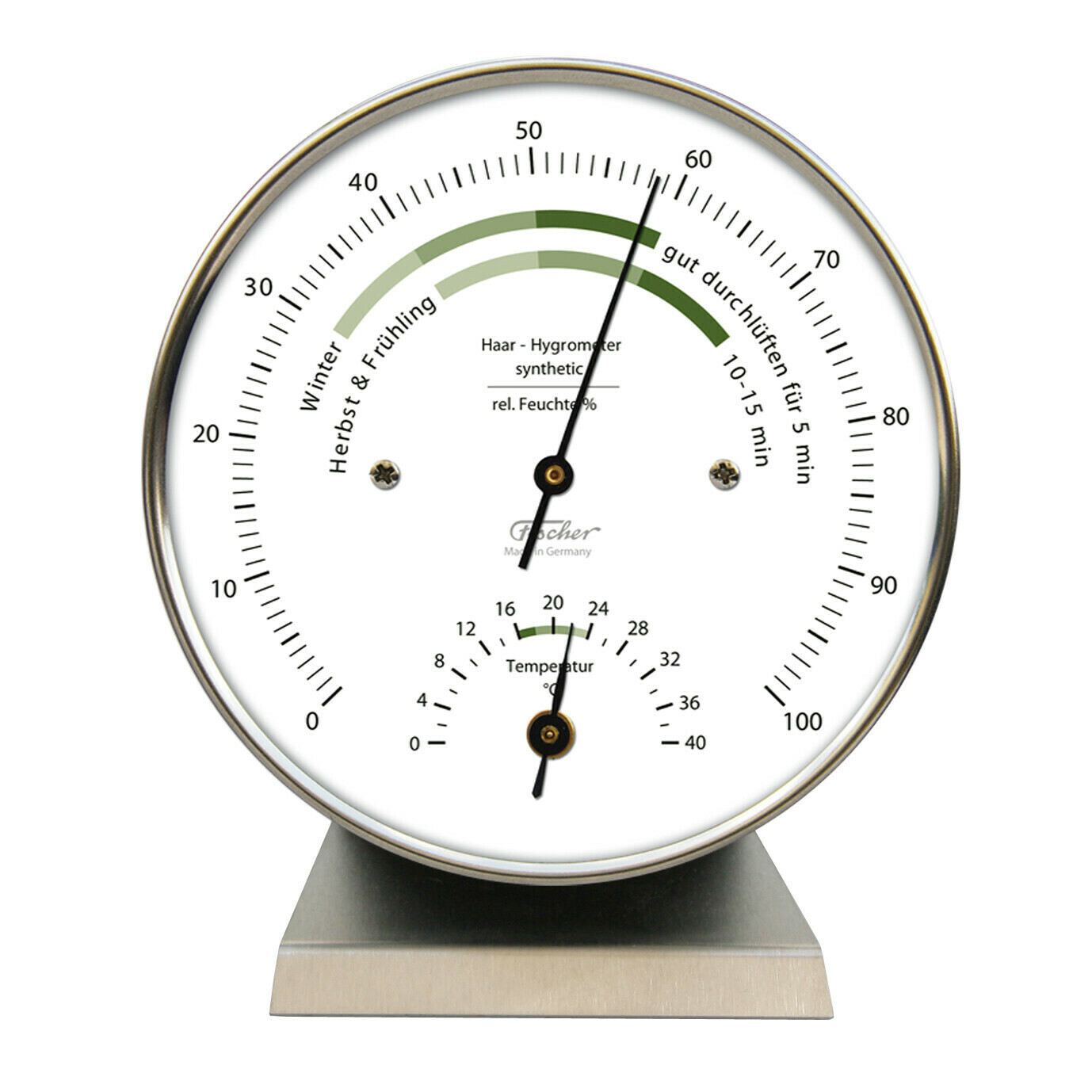 Fischer WohnklimaHygrometer mit Thermometer