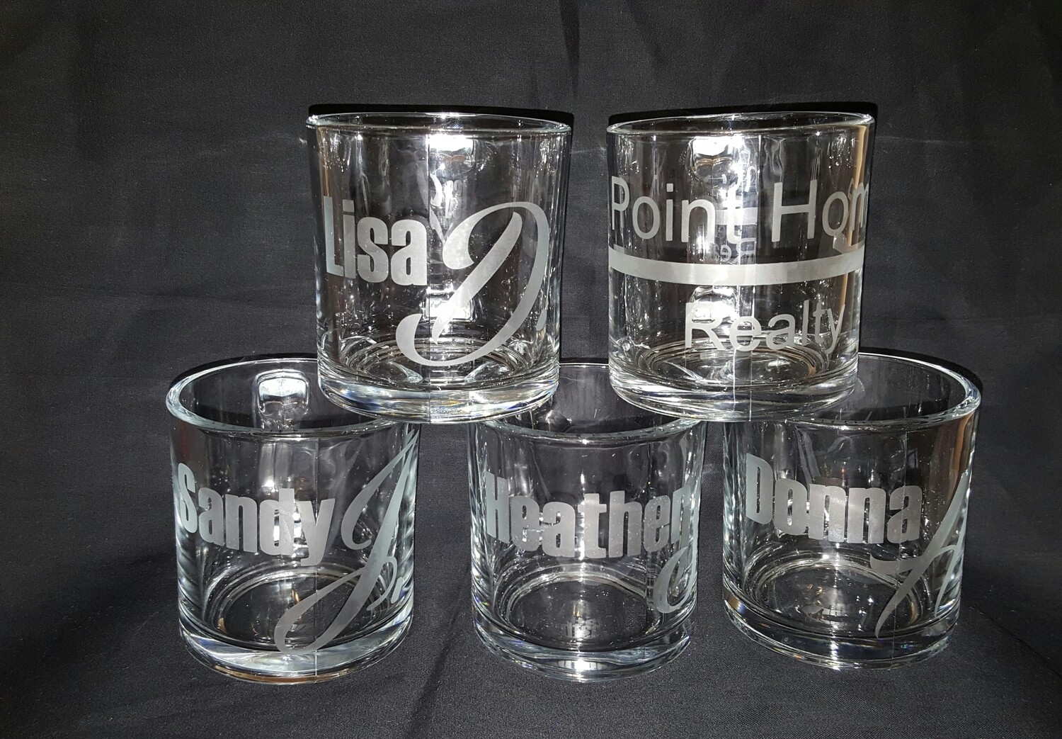 ETCHED GLASSES 11oz