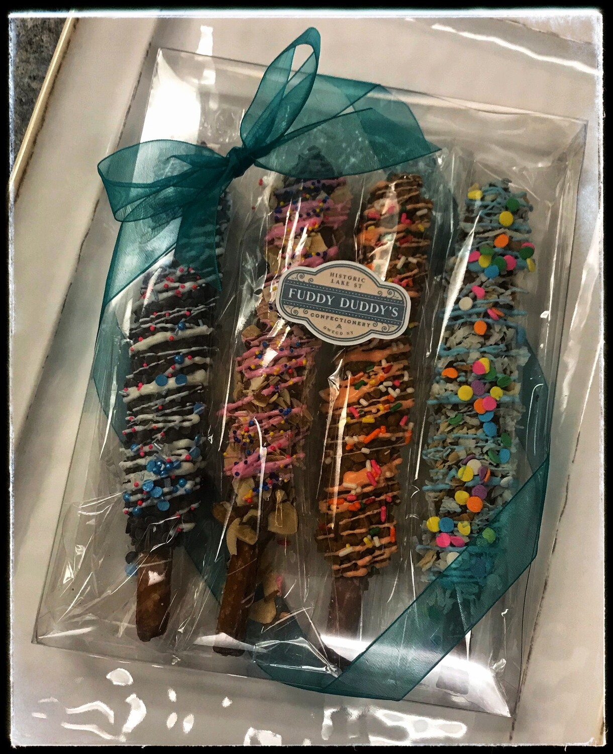 Gourmet Milk Chocolate Dipped Pretzel Rods Four Pack