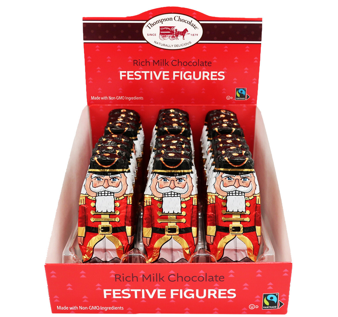 Thompson Milk Chocolate Festive Nutcrackers 1 oz