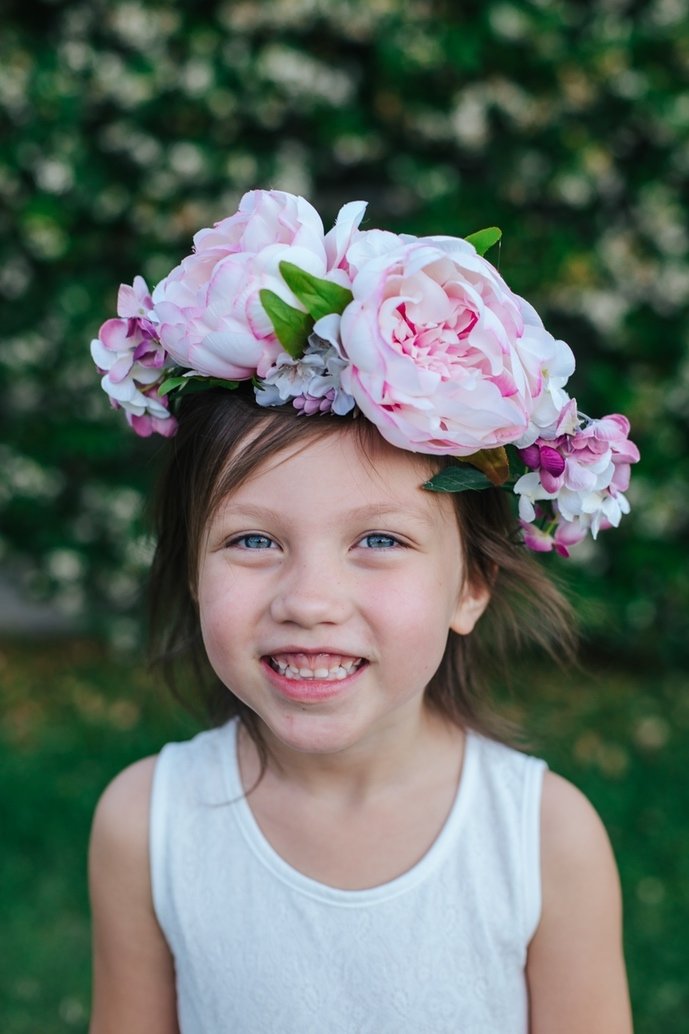 Pink Haze Peony Flower Crown Lacey Store A Little Lacey