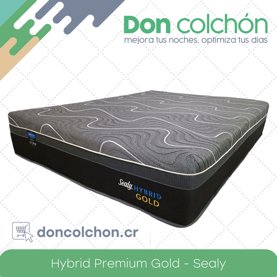 Colchón Matrimonial Hybrid Premium Gold Sealy