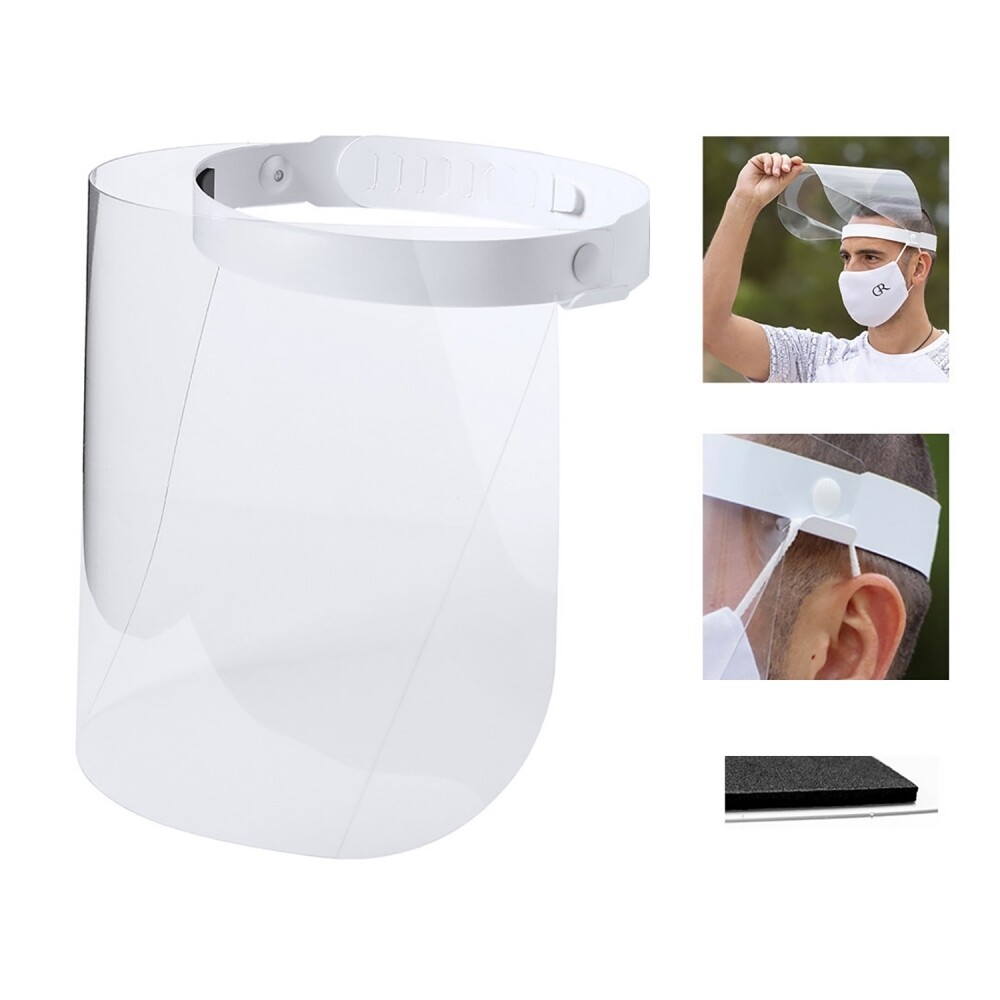 Visiera Protettiva Professionale Con Rete E Regolazione | Schermo In Policarbonato Per Lavori - Foto 12