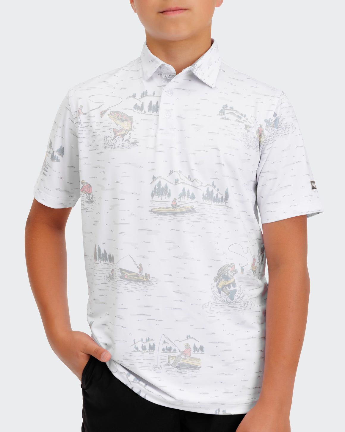 Boy's Tight Lines Polo