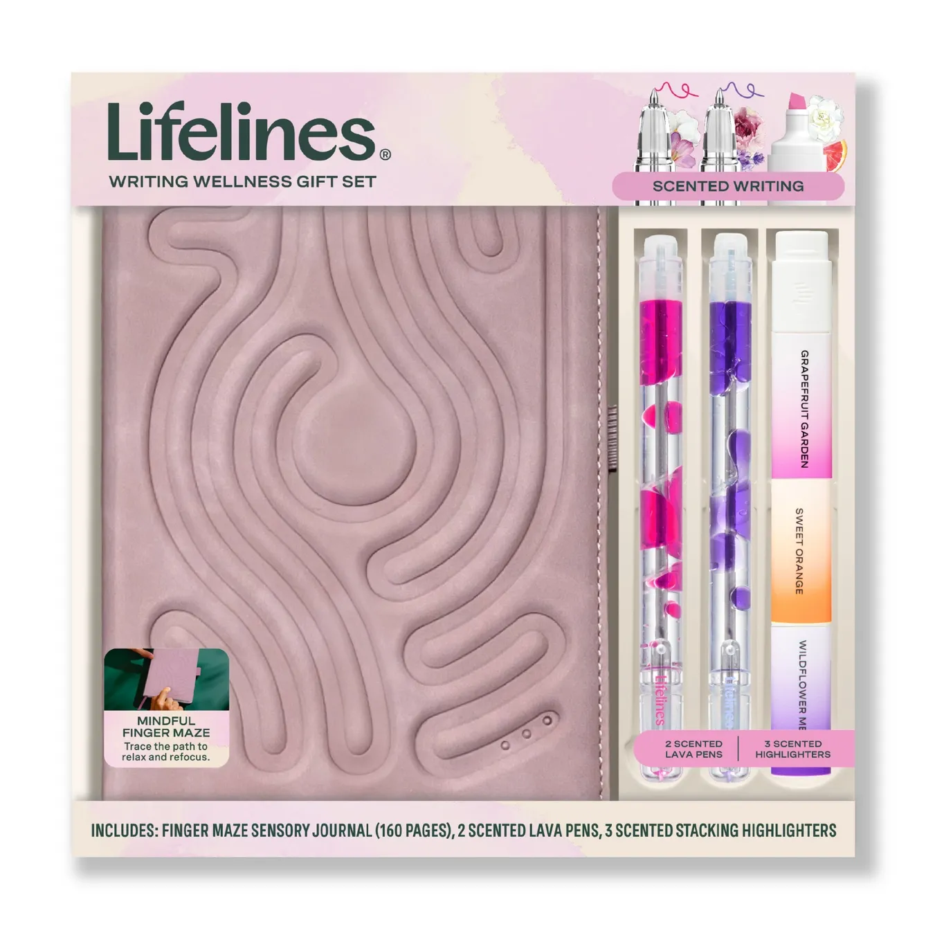 Lifelines Writing Bundle Dusty Pink