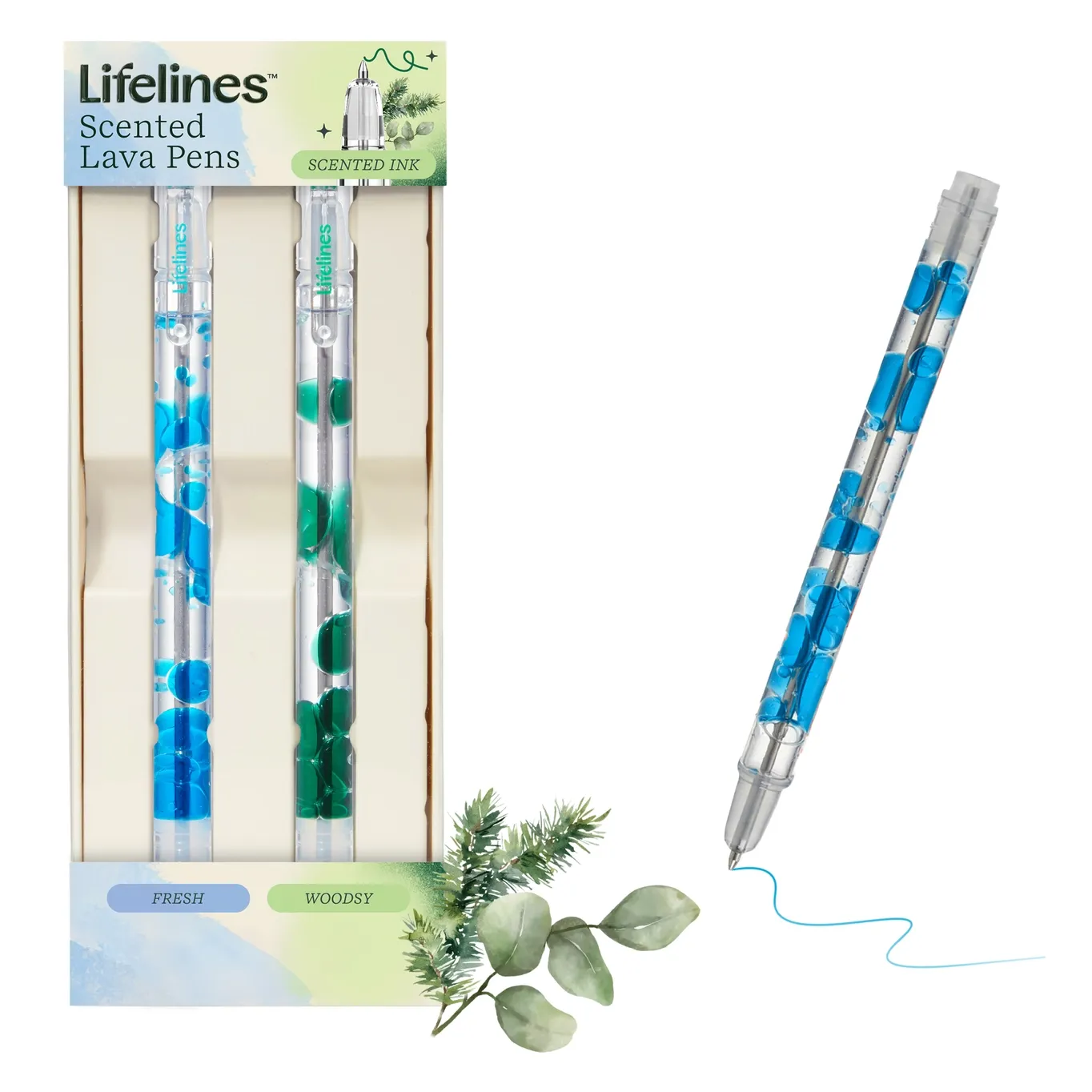 Lava Pen 2 Pack - Blue/Green