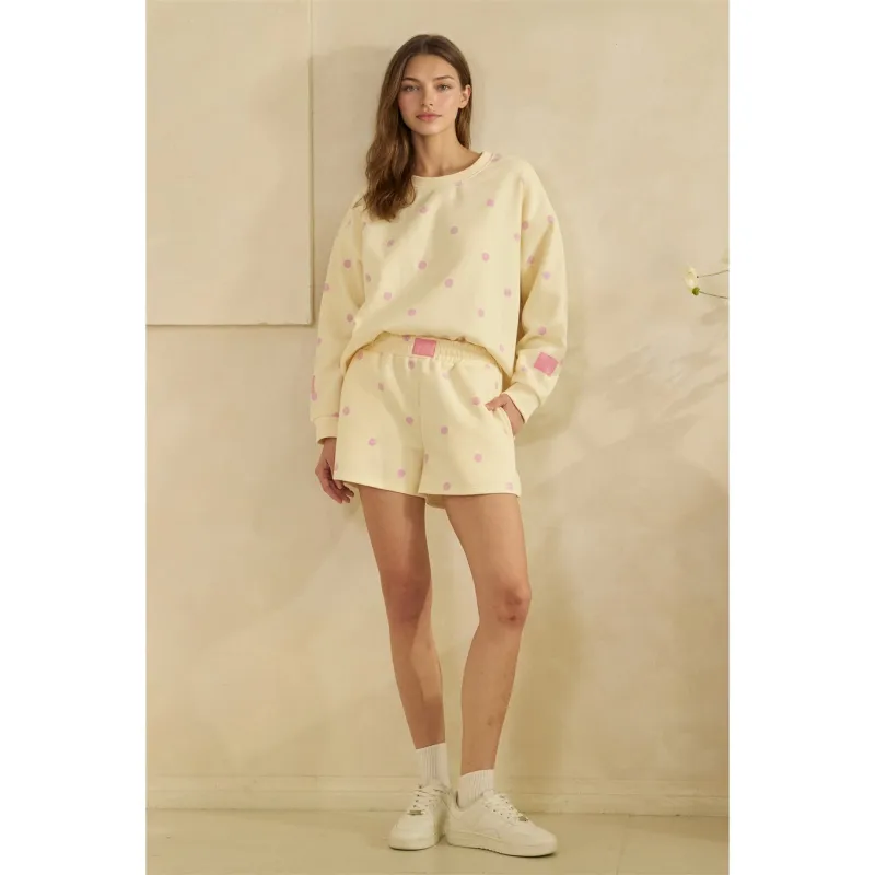 Printed Crew Cream