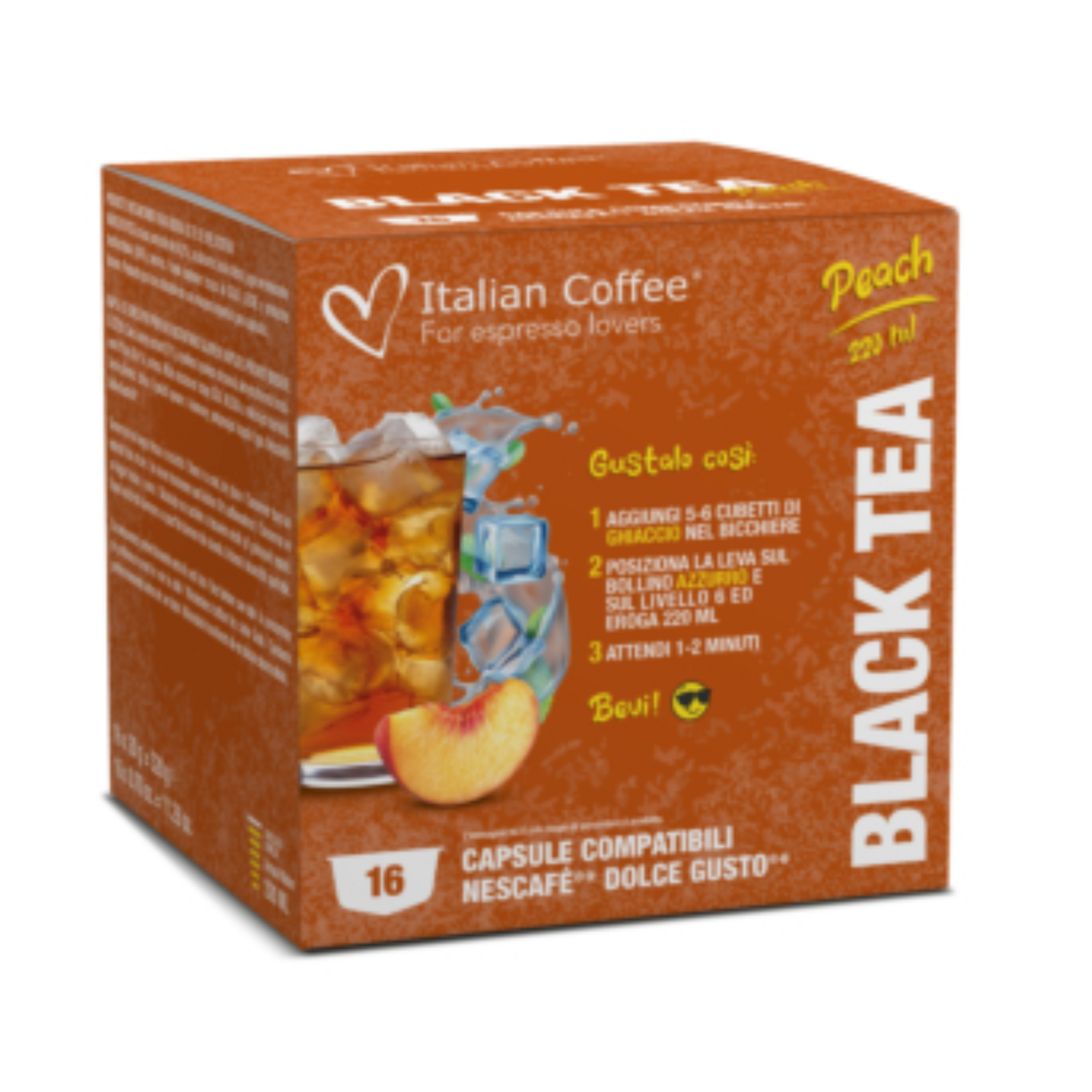 Italian Coffee Dolce Gusto Iced Tea Peach x16 капсули