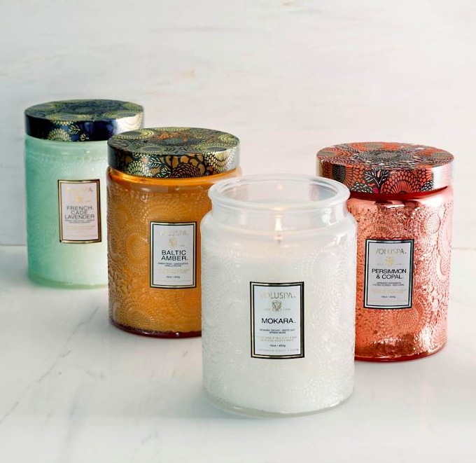Voluspa Large Glass Jar Candle