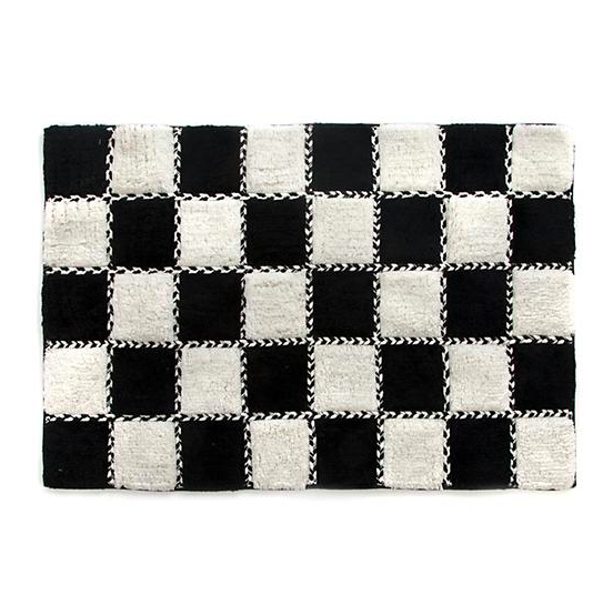 Covent Square Bath Rug Black & White