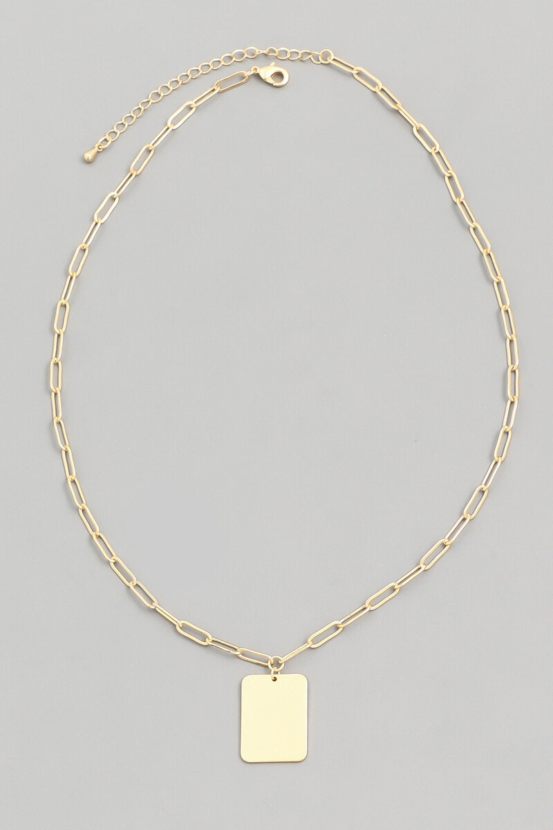 Square Pendant Necklace