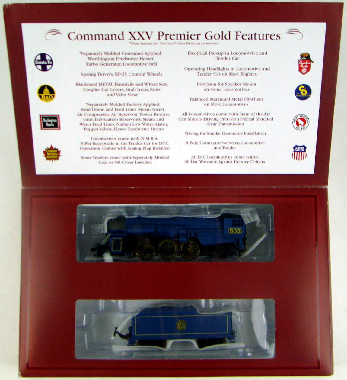 IHC Command XXV CNJ "Blue Comet" Class G3 462 833 HO Scale