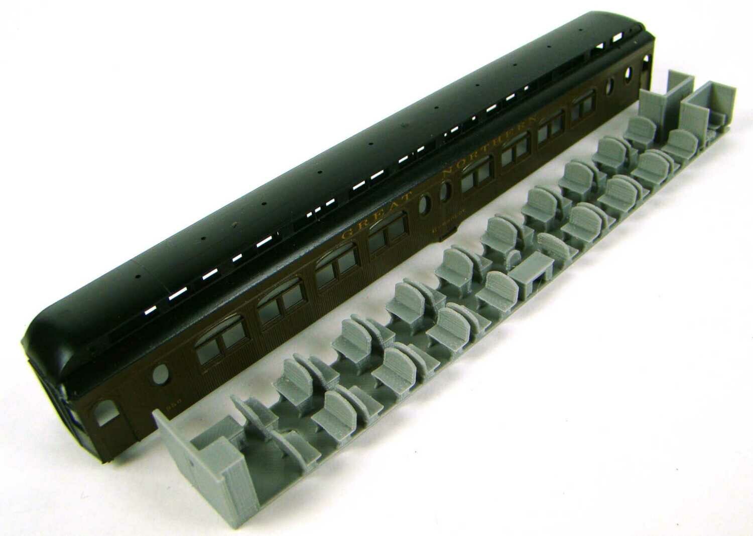 MRRHQ Custom HO Scale Interior for MDC/Roundhouse 85' Pullman Palace