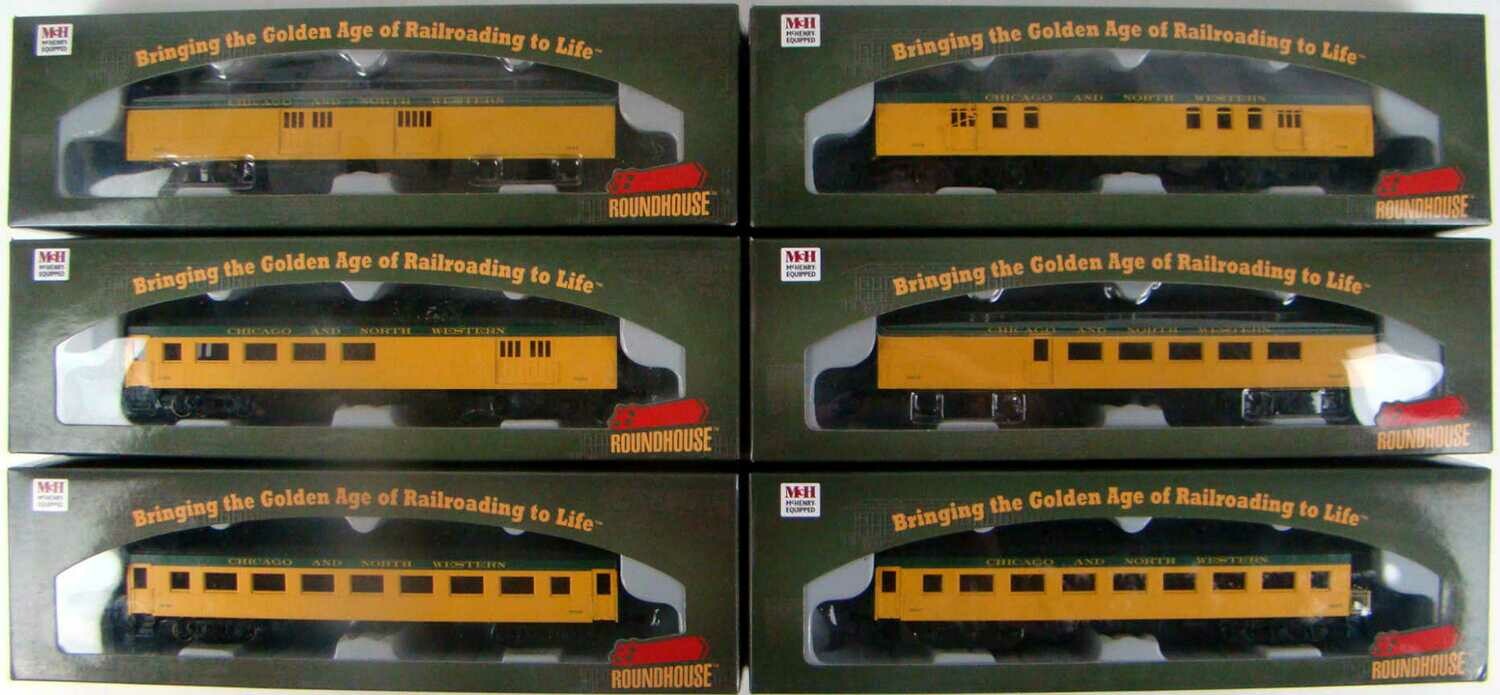 Athearn/Roundhouse 8650986629 C&NW Complete 6Coach 60' Arch Roof