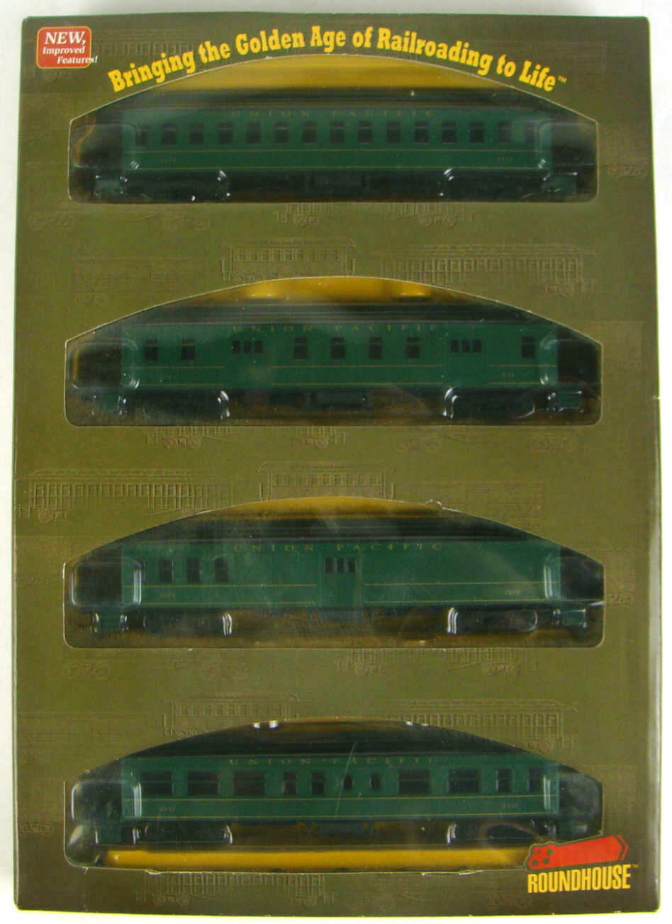 Athearn/Roundhouse 84836 Union Pacific 4Car 50' Overland Coach Set HO