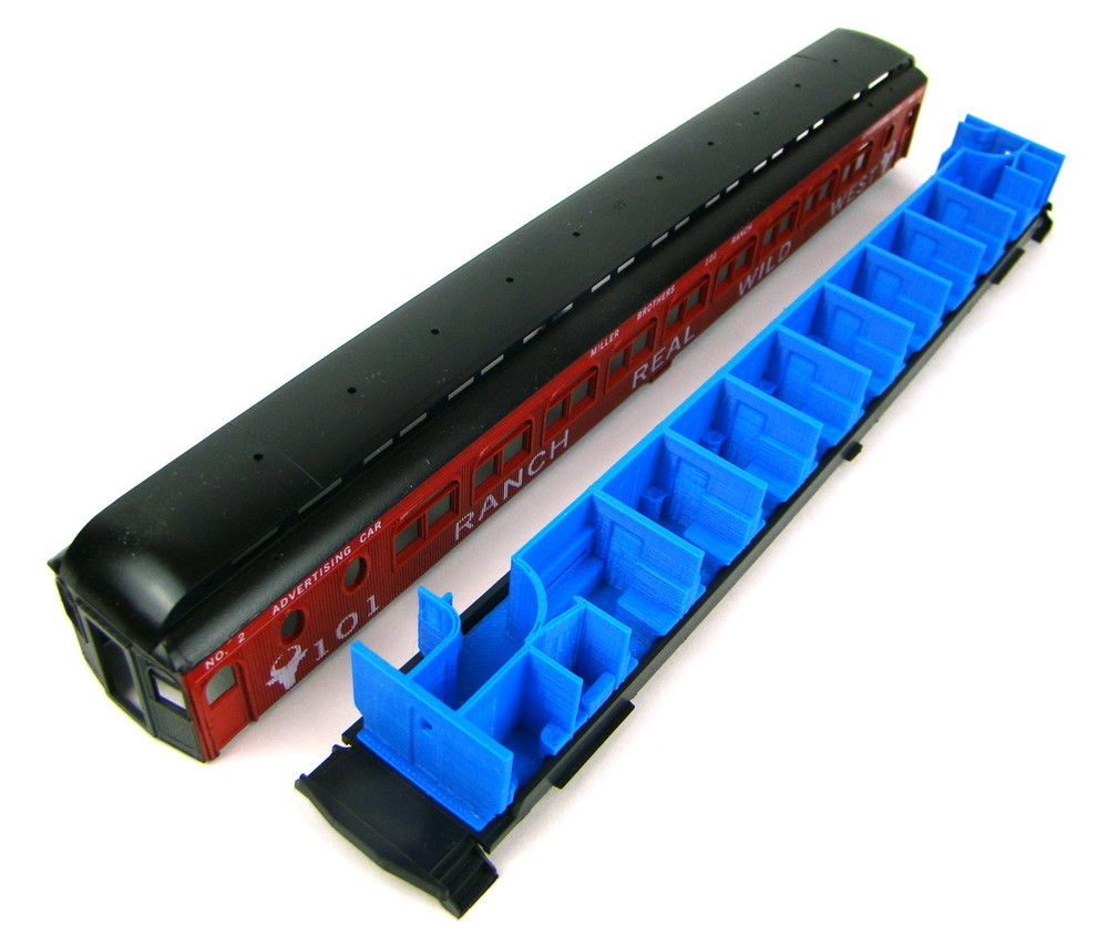 MRRHQ Custom HO Scale Interior for MDC/Roundhouse 85' Pullman Palace