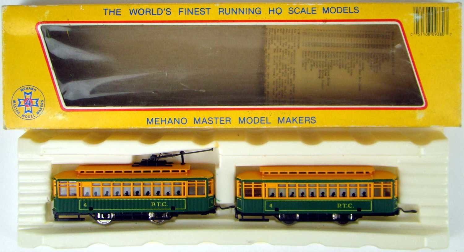 IHC9381 Lighted P.T.C 2Car Trolley Set w/Pantograph HO Scale