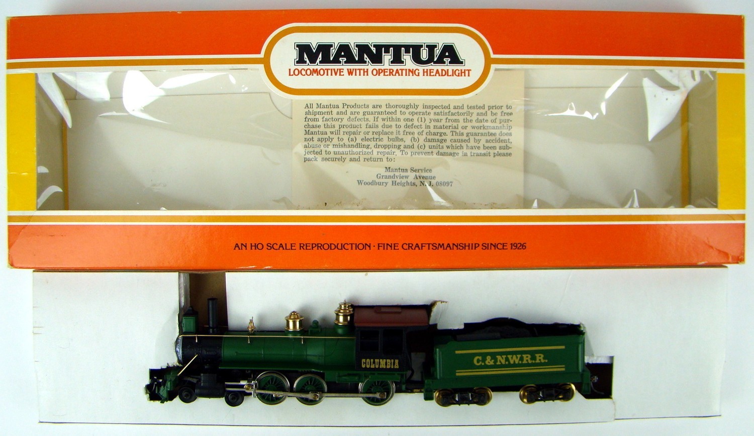 Mantua 30864 Rogers Chicago & NW 460 Ten Wheeler "Dixie Bell