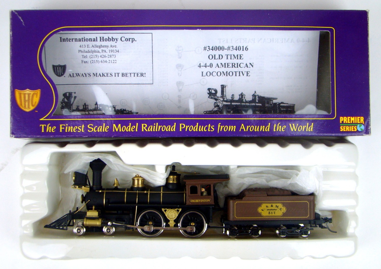 IHC 34008 J.M. Bevinton L.S. & M.S. R.R 440 American Standard