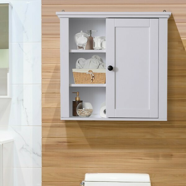 HOMCOM® Badschrank Küchenschrank Hängeschrank Wandschrank vestellbarer