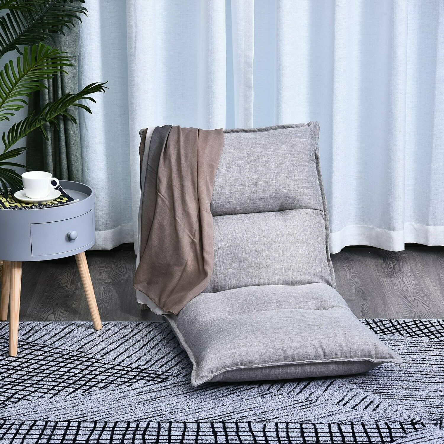 Sitzkissen mit verstellbarer Rückenlehne Bodenstuhl Sitzsack