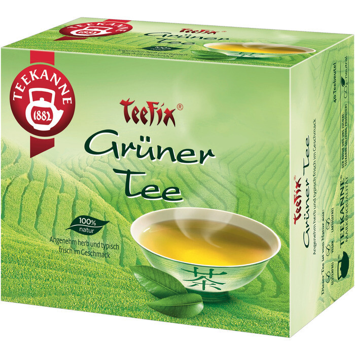 Grosspackung Teekanne Teefix Grüner Tee 40er 12 x 40er = 480 Beutel
