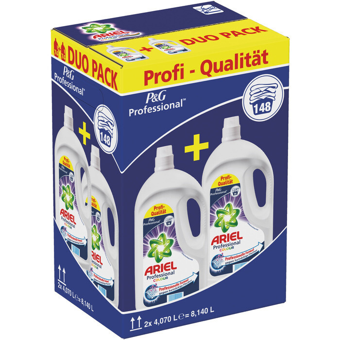 Grosspackung Ariel Professional Flüssig, Colour 2 x 74 WG
