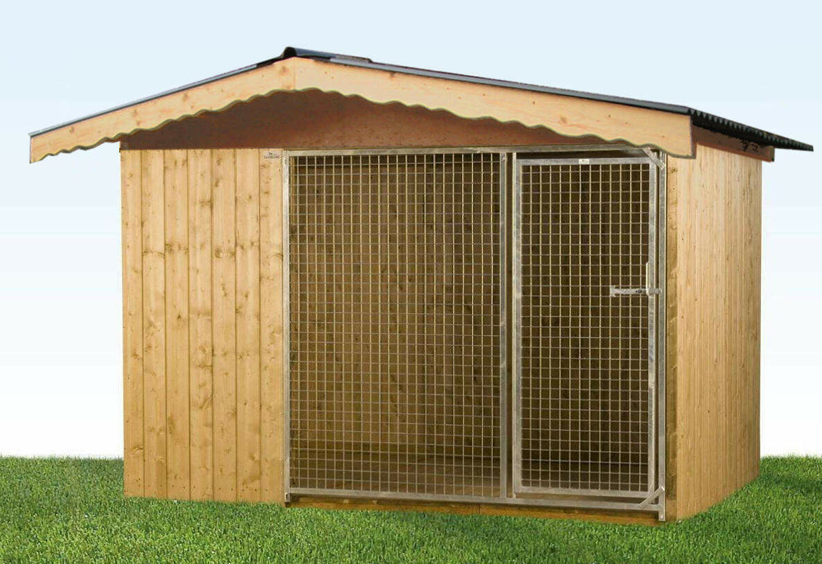 SAUERLAND Holzzwinger "Villa" mit Satteldach und Gitterfront