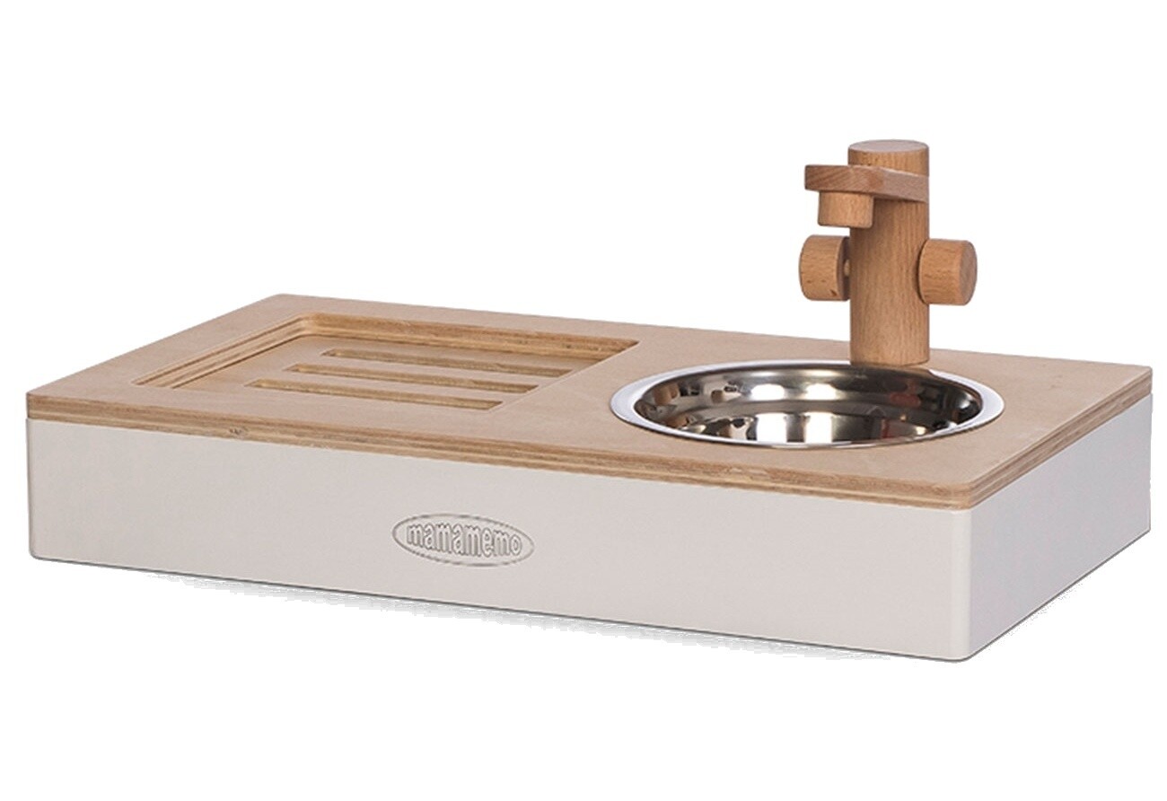Mamamemo Küchen- Spüle aus Holz 36 cm