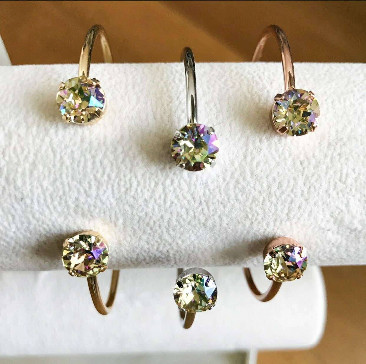 Balance Bracelet Gold/Crushed Golden Crystal