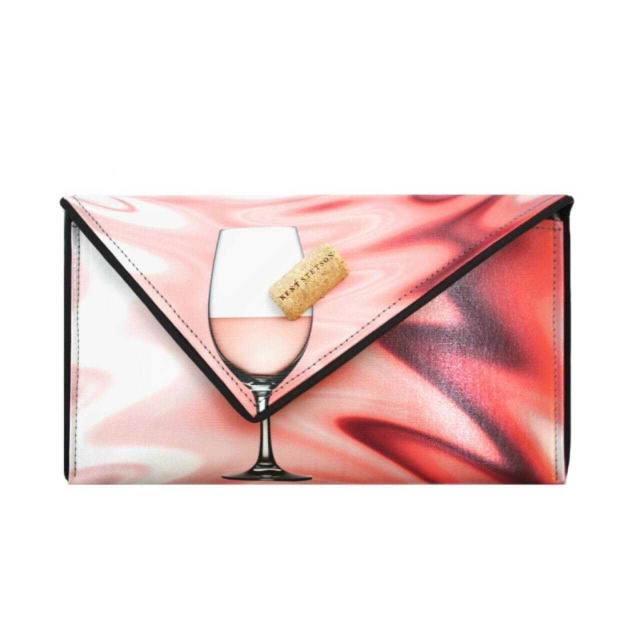 Kent Stetson Rosé Wine Clutch
