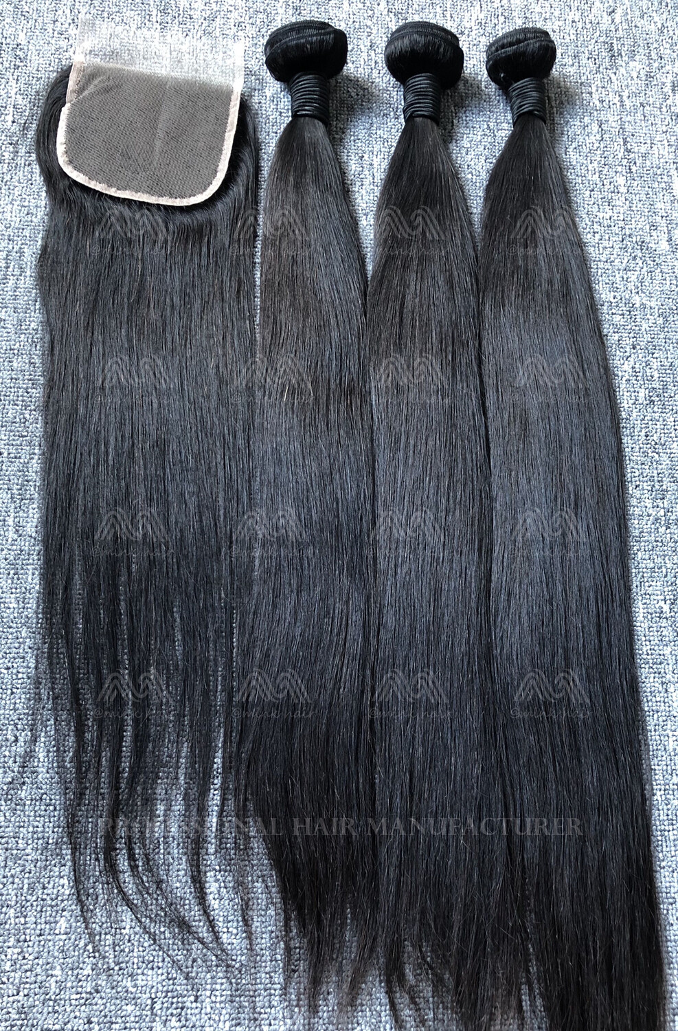 Mink Hair Straight 3 Bundles With 4x4 Closure Deals