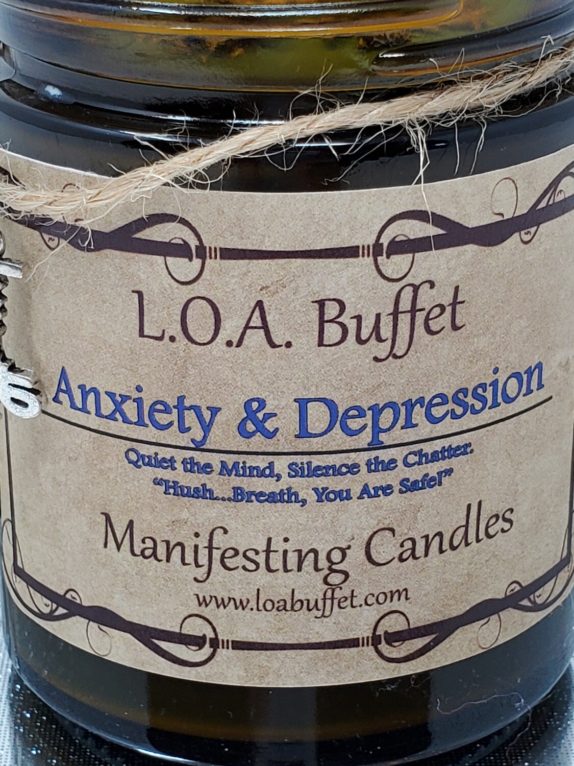Anxiety and Depression Candle, Law Of Attraction, Hand Poured Soy