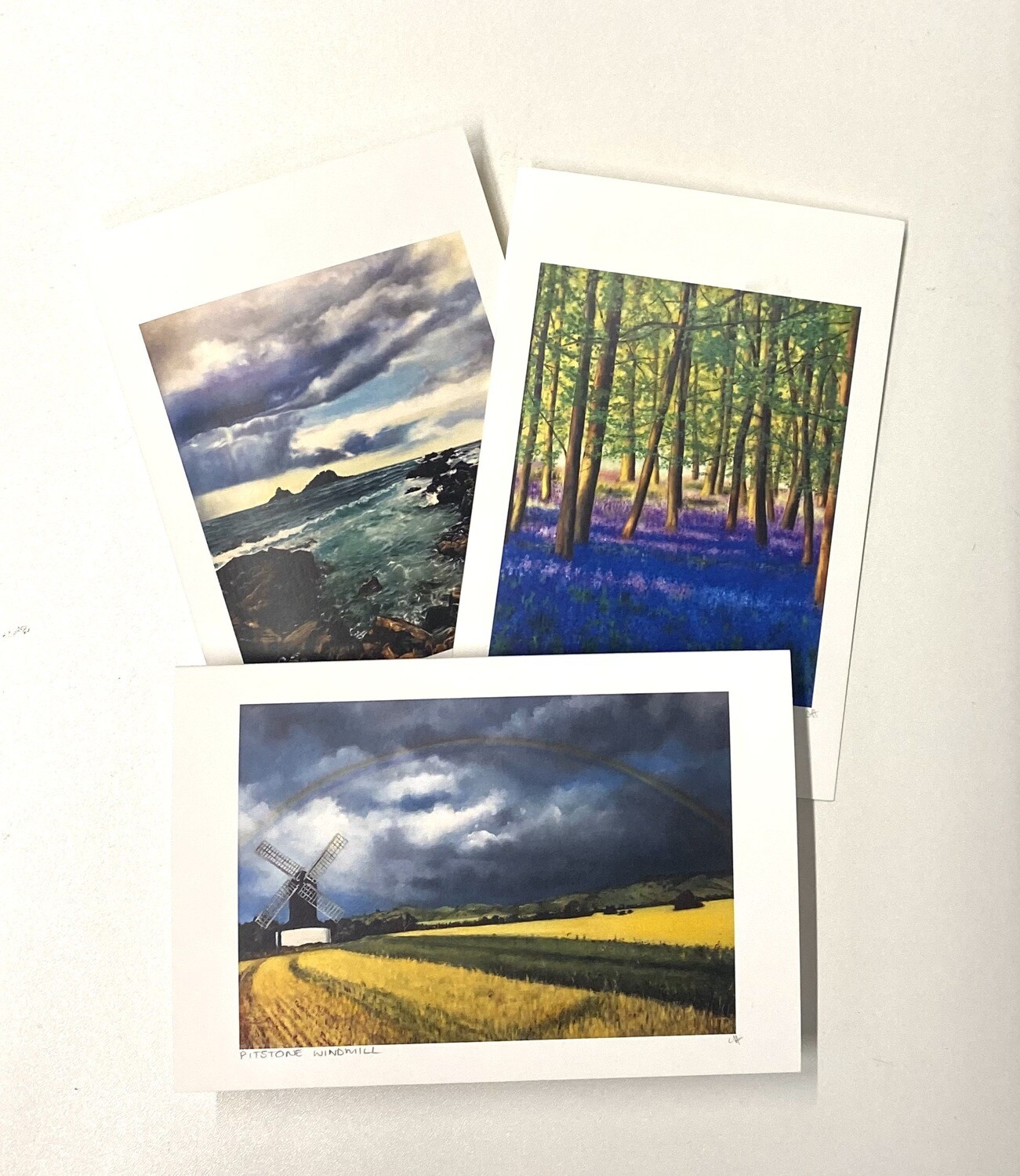Single greeting cards, landscape collection
