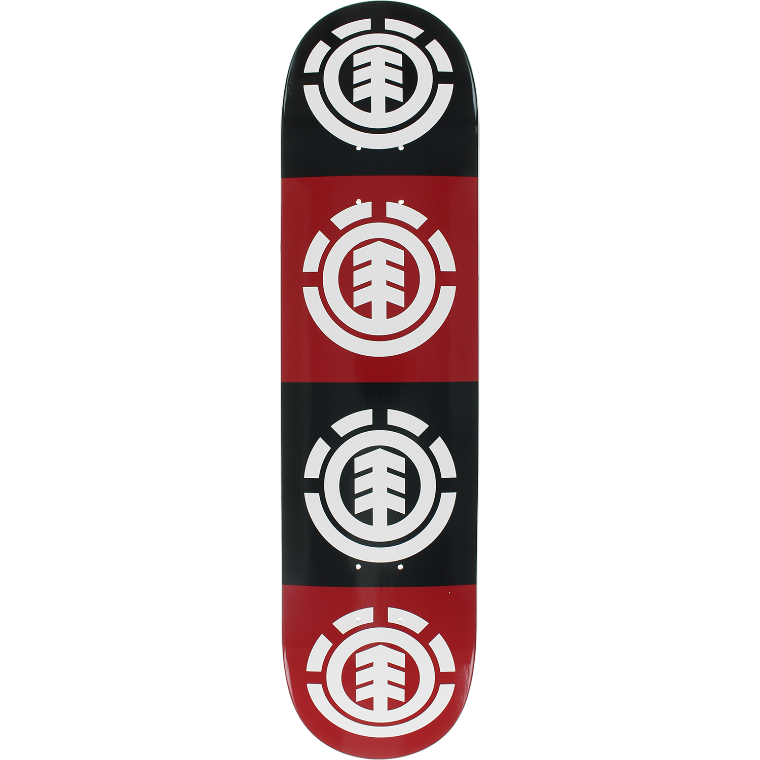 ELEMENT SKATE QUADRANT DECK 7.75 RED/BLACK/WHITE