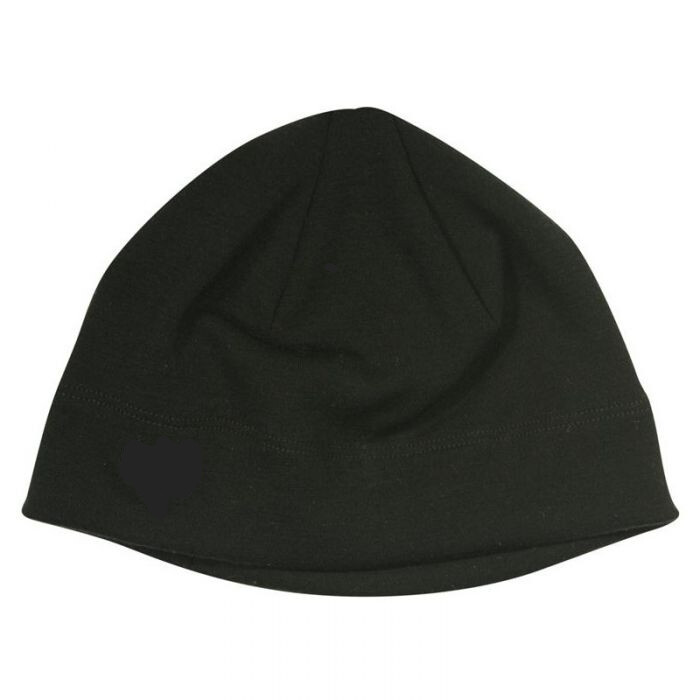 100 New Zealand Merino Wool 18.8 micron beanie BLACK